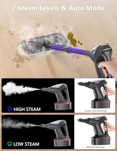 Steam Mop for Floor Cleaning, Heavy Duty All-in-One Steam Cleaner for Home with Detachable Handheld Steamer, for Hardwood, Tile, Walls, Grout, Windows, Furniture and Decks