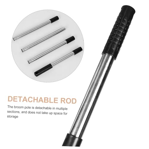 KICHOUSE Lightweight Manual Carpet Sweeper with Height Non-Electric Handheld Vacuum for Efficient Pet Hair Removal Carpets and Floors