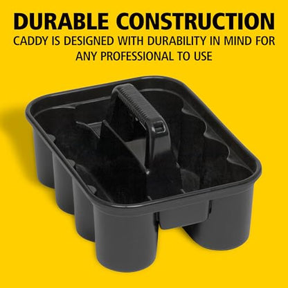 Rubbermaid Commercial Products Deluxe Carry Caddy for Take-Out Coffee/Soft Drinks Postmates/Uber Eats/Food Delivery Cleaning Products Sports/Water Bottles Black - size: 1 Pack