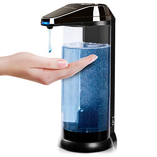 Secura 17oz Automatic Liquid Soap Dispenser, Touchless Battery Operated Hand Soap Dispenser with Adjustable Soap Dispensing Volume Control Dial, Personal Care Dispenser (Dark Gunmetal) - color: Dark Gunmetal, size: 500ml