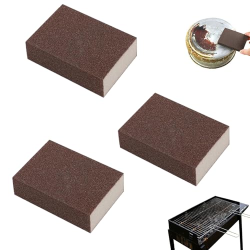 Magic Emery Cleaning Sponge, Nano Carborundum Sponge, Stainless Steel Sinks and Kitchen Utensils, Essential Kitchen Cleaning Tool (3Pcs) - color: 3pcs