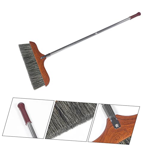 Long Handle Soft Bristle Broom Detachable Dust Broom for Efficient Home Office Floor Cleaning Lightweight Portable Kitchen Sweeper for Indoor Outdoor Use