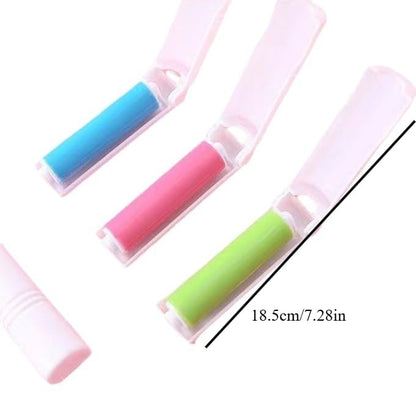 Foldable Adhesive Lint Roller Water Washable Portable Hair Remover for Clothing Upholstery Travel Home Office, Pink - color: Pink