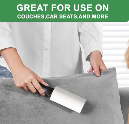 Extra Sticky Lint Roller Refills,Fits Most 3.9"-4" Standard Size Lint Roller with Inner Diameter at 1.5", 8 Pack with 720 Sheets Total, Pet Hair Remover for Clothes, Car, Furniture - size: 720 Refills