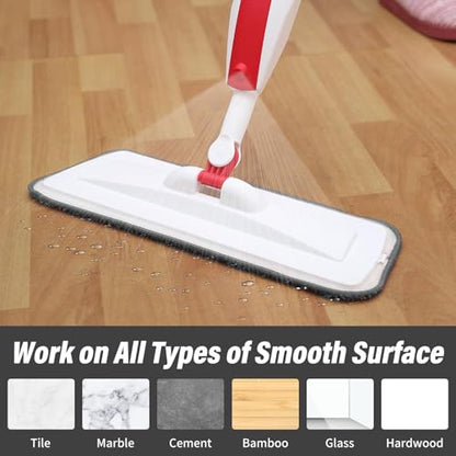 16.5" Microfiber Mop Pads Refills, 3 Pack Reusable Replacement Heads | reusable wet mop refills, machine washable for 14-16 inch spray mops, hardwood floors, dust cleaning & scrubbing - color: 16"grey Plain*3