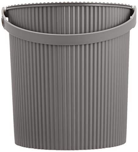 Yahata Kasei 235804 Omniutti Bucket with Lid, New Gray, LL, 5.3 gal (20 L), Neutral - color: New Grey, style: LL Size: 6.5 gal (20 L)