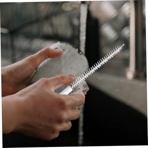 ERINGOGO 2pcs Extra Long Flexible Drain Brush Durable Kitchen Sink Wire Cleaners for Straws Bottles and Pipes Gentle Cleaning Tool for Hair and Food