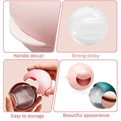 2 Pack Reusable Gel Lint Roller Ball for Pet Hair, MUEDRT Washable Small Lint Remover for Clothes, Portable Sticky Pet Hair Remover for Clothes Traveling Essentials