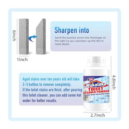 Pumice Stone for Toilet Cleaning Bowl Stick, Pumice Stone for Cleaning Hard Water Ring Remover for Household Clean Toilets, Bathroom, Kitchen Sink, Grill 2+2pcs - size: 1 Count (Pack of 2)