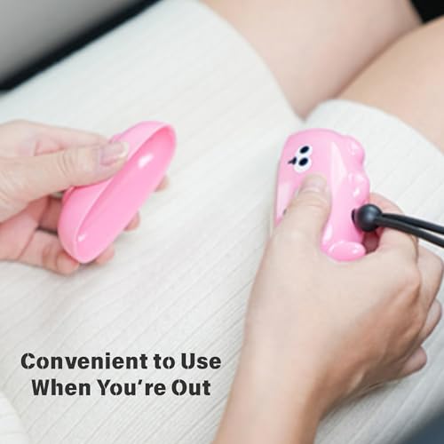 Reusable Mini Travel Lint-Roller, Extra Sticky Washable Lint Rollers for Pet Hair, Portable Lint-Remover for Clothes, Pet Hair Remover Sofa Carpet Car Purse Household (Rosy Cat) - color: Rosy Cat
