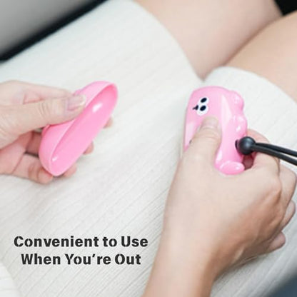 Reusable Mini Travel Lint-Roller, Extra Sticky Washable Lint Rollers for Pet Hair, Portable Lint-Remover for Clothes, Pet Hair Remover Sofa Carpet Car Purse Household (Rosy Cat) - color: Rosy Cat
