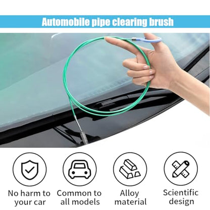 Auto Sunroof Drain Cleaning Tool, 78 Inch Extra Long Drain Cleaning Brush, Pipe Cleaner Dredging Tool, Flexible Tube Cleaning Brush for Car Sunroof Windshield Wiper Drain Hole