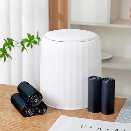 Mini Strong Trash Bags, 0.5 Gal Small Garbage Bags for Desktop Mini Trash Can, 300 Counts, Black - color: Black