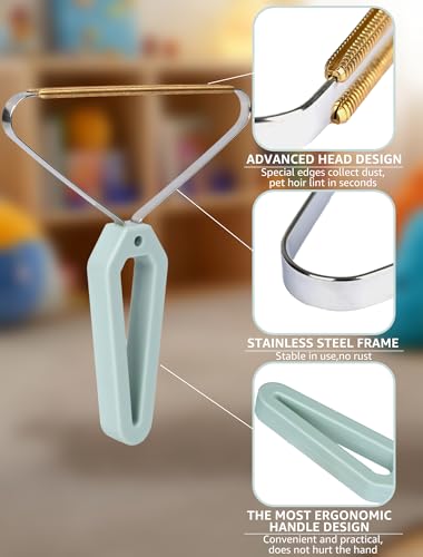 1 PCS Pet Hair Removal Tool, Fuzz Lint from Carpet, Rug, and Furniture – Effective Rake,Scraper,Shaver and Brush – Lint Cleaner and Pro Pet Hair Remover – Ideal for Pet Towers,Couch,Car - color: Turquoise, size: 1 PCS