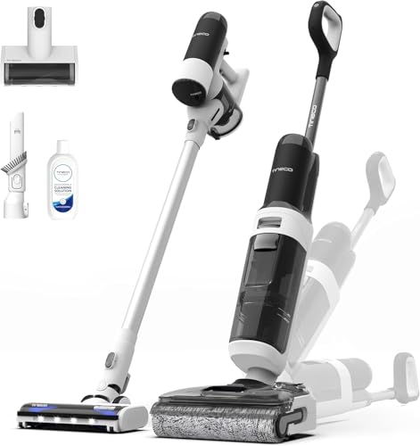 Tineco Floor ONE Switch S6 Stretch Wet Dry Vacuum Cleaner, Multi-Function, 180° Lay-Flat, Anti-Tangle Design, Self-Cleaning, 65Min Runtime, Dual-Edge Cleaning, Whole-House Cleaning Floor Cleaner - style: Switch S6 Stretch