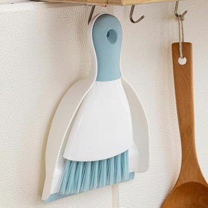 Dustpan and Brush Set (Light Blue, 2set) - color: Light Blue, size: 2set