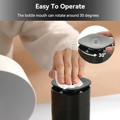 Pump Dispenser Bottle, Top Push Down Squeeze Liquid and Hand Soap Dispenser Refillable Dishwashing Bottles for Kitchen and Bathroom (Black) - color: Black