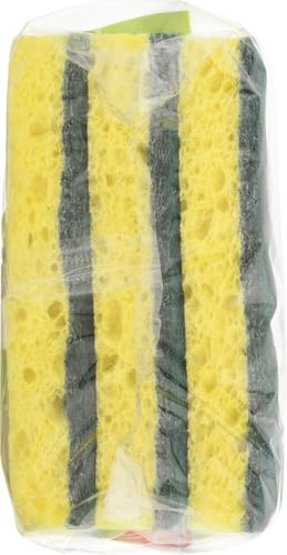 Scotch-Brite Heavy Duty Scrub Sponge, 6 Kitchen Sponges for Tough Messes - Lasts 3X Longer*, Perfect for Cast Iron Skillets & Outdoor Grills, Flexible & Durable Construction (Pack of 6) - size: 6 Scrub Sponges (Pack of 6)