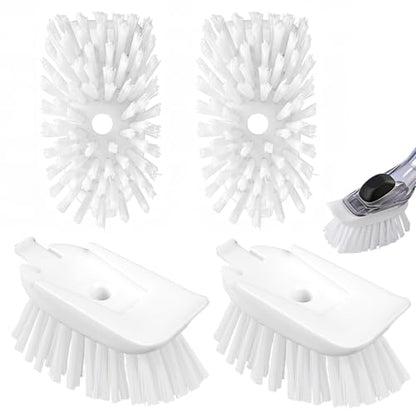 New Brush Refills for OXO New Soap Dispensing Dish Brush - 4 Pack Dish Brush Cleaning Soap Dispensing Head Replacement for Scrubber