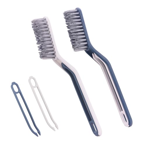 2Pcs Hard Bristle Crevice Cleaning Brush Crevice Brush Set Multifunctional Gap Cleaning Brush Cleaning Tools for Household Use, Home, Kitchen, Bathroom, Window, Vehicle, Faucets, Toilet
