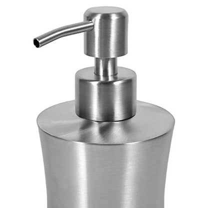 Stainless Steel Pump Bottle, 304 Grade Rust-Proof, Liquid Shampoo Lotion Dispenser, 250ml Capacity Wide Mouth Polished F - color: 250ml