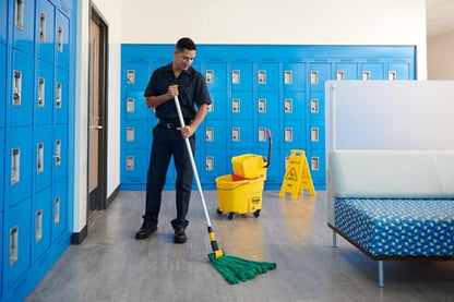 Rubbermaid Commercial Products WaveBrake 26 Qt. Side-Press Mop Bucket and Wringer Combo on Wheels, Yellow, for Professional/Industrial/Business Heavy-Duty Floor Cleaning/Mopping - size: 26 Qt