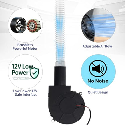 CPAP Hose Dryer Cleaning Kit: Fast-Drying Silent Blower Fan Cleaner for Resmed Airsense 10/11 Heated Tubing, for Universal 22mm CPAP Hose Tubes Cleaning Supplies
