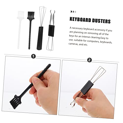 DOITOOL Mechanical Keyboard Cleaning Brush Set Keycap Puller Tool 4-Piece Kit for Computer Dust Removal and Key Cleaning Universal for Keyboards