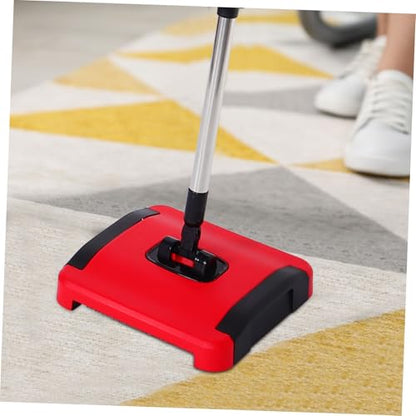 Unomor Multipurpose Hand Push Sweeper Wet Dry Vacuum Carpet Mop Hard Floor Sweeper Rubbish Vacuum Broom for Home Use