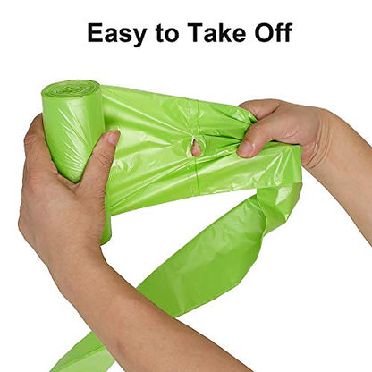 13-15 Gallon Trash Bags Plant Based Garbage Bags Recycling Unscented Tall Kitchen Trash Bags for Kitchen, Yard, Lawn,Office(75 Counts, Green) - style: 13 Gallon