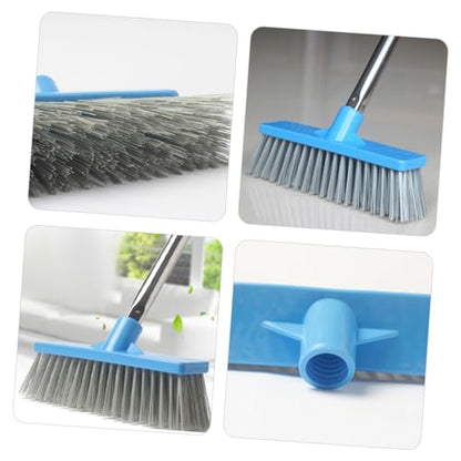 Long Handle Floor Scrub Brush with Stiff Bristles Versatile Cleaning Tool for Tiles Bathrooms Patios and Garages Convenient Storage and Easy Use