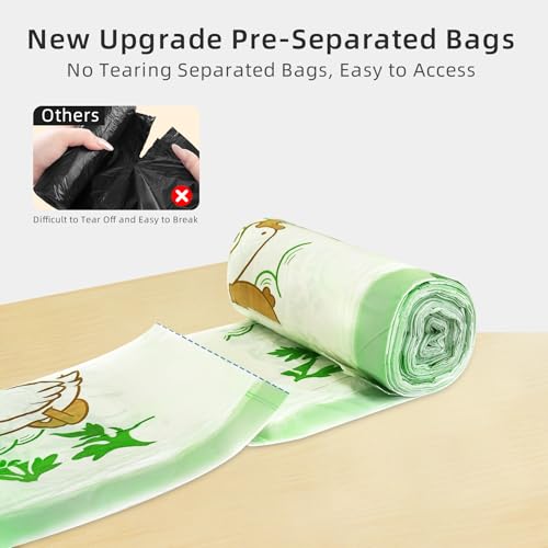 13 Gallon Trash Bags with Printed Design and Drawstring, Leakproof and Odor Control Garbage Bags Tall Kitchen, Tear-Resistant Kitchen Trash Bags for Home, Portable Garbage Bags, 50 Count - style: Capybara-13 Gallons