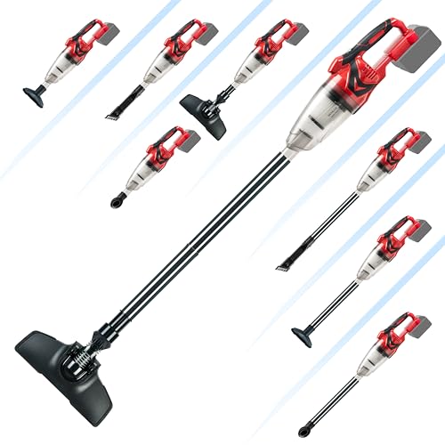 Nichilas Handheld Vacuum Cleaner, 10KPA Powerful Lightweight Cordless Stick Vacuum Cleaner for Hard Floor, Carpet, Car Cleaning, Compatible with Milwaukee M18 Batteries (NO Battery)