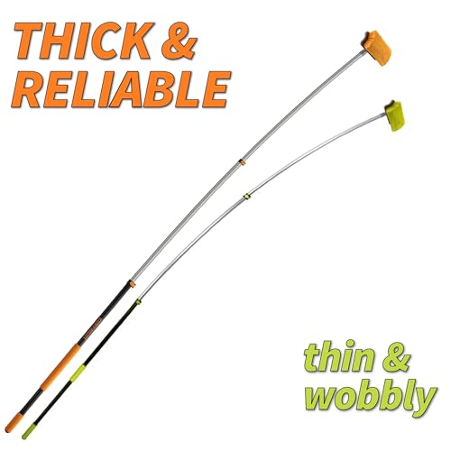 30 Foot Exterior House Cleaning Brush Set & Duster Kit with 5-24 ft Extension Pole // Vinyl Siding Brushes with Telescopic Extendable Pole & Window Cleaning Squeegee Tool