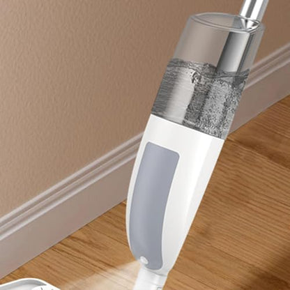Mop with Sprayer - Dry Wet Duster Washable Pad, Floor Cleaning Kit, Stainless Steel Accessory Case Unit, Technical PP Hardware | for Kitchen Home Tile Laminate Apartment Bathroom 120cm