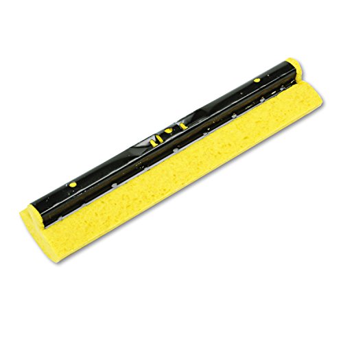Rubbermaid Commercial Products 12" Steel Cellulose Sponge Mop Head Refill, Yellow, Refill for Title/Floors in Bathroom/Kitchen/Lobby and Outdoor/Garage Spaces - style: Replacement Head