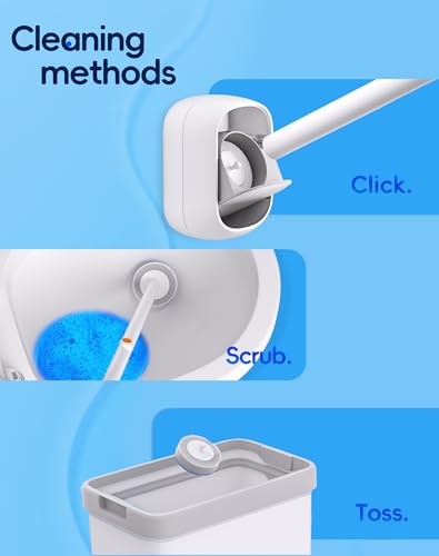 Disposable Toilet Cleaning System - Toilet Wand Kit with 36 High-Performance Refills, Wall Mounted Brush and Holder for Deep Cleaning Bathroom (Only Contains 36 Refills) - size: 36 Refills