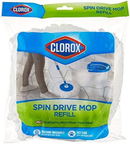 Clorox Refill for Spin Dry Mop, White (Pack of 12) - size: 12-Pack