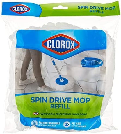 Clorox Refill for Spin Dry Mop, White (Pack of 12) - size: 12-Pack