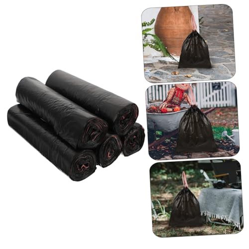 75Pcs Drawstring Trash Bags Heavy Duty Garbage Bags for Home Use Leakproof Extra Strong for Kitchen Bathroom Living Bedroom Cleanup