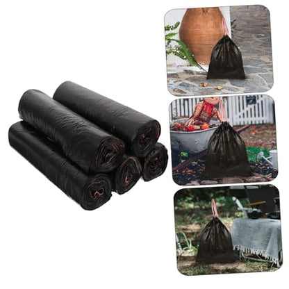75Pcs Drawstring Trash Bags Heavy Duty Garbage Bags for Home Use Leakproof Extra Strong for Kitchen Bathroom Living Bedroom Cleanup