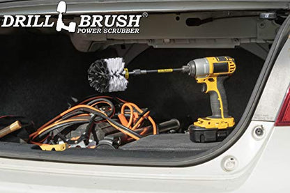 Cleaning Supples - Car Accessories - Drill Brush - Wheel Scrubbing - Cars, Trucks, Motorcycles - Rims - Wheels - Car Wash - Interior - Carpet Cleaner - Leather - Bucket Seats - Upholstery Cleaner - color: White