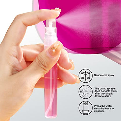 Teenitor Mini Spray Bottle 20PCS, 10ml Perfume Bottle Empty Perfume Atomizer, Plastic Perfume Travel Refillable Sample Bottle, Fine Mist Spray Bottles - size: 10ml