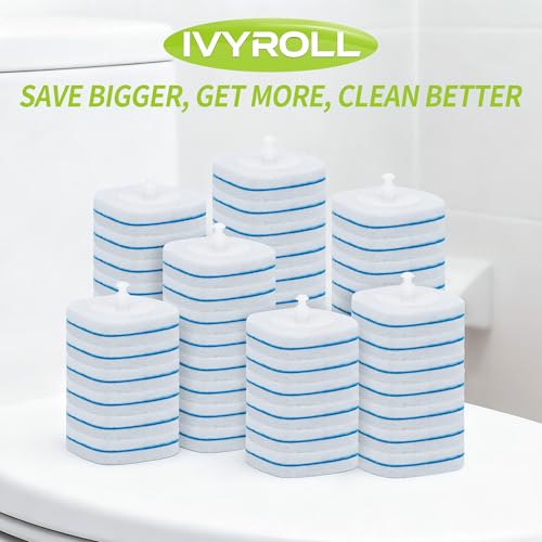 Toilet Bowl Cleaner Wand Refills Compatible with CLOROX, 63 Count Disposable Toilet Brush Refills, Replacement Heads for Toilet Cleaning System - size: 63 Count (Pack of 1)