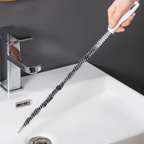 Flexible Drain Cleaning Brush, Pipe Clog Remover Tool for Kitchen Sink, Bathroom, and Tub, Hair Unclogging Cleaner