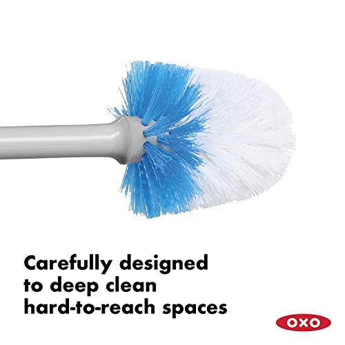 OXO Good Grips Compact Toilet Brush & Canister - Gray (Pack of 6) - color: Gray, size: 1 Count (Pack of 6)