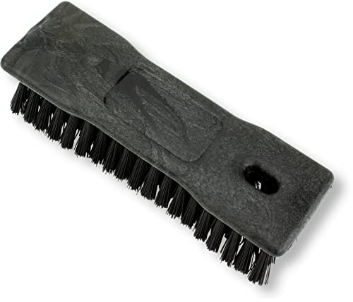 SPARTA Comfort Grip Scrub Brush Hand Brush for Bathroom, Kitchens, Countertop, Plastic, 8 Inches, Black - color: Black
