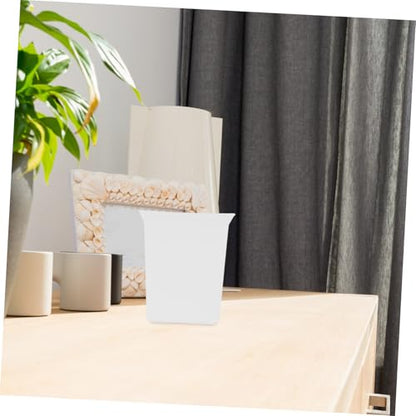 Hemobllo Portable Plastic Cleaning Caddy Compact Organizer Bin with Integrated Tool Bar for Hotel Housekeeping and Household Use Easy to Clean Sturdy Construction White - color: White