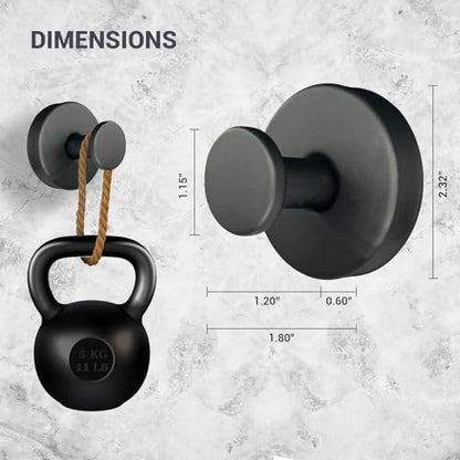 Suction Cup Hooks for Shower - 2 Pack, Matte Black - Stainless Steel, Strong Suction, No Drill, Removable Hanger, Tile Bathroom Kitchen Wall, Glass Door, Mirror Hook Hanging Robe, Towel Holder - color: Matte Black