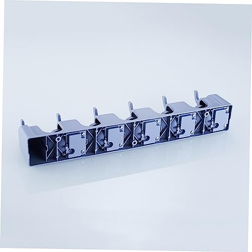 PRETYZOOM Multi-purpose Wall Mounted Mop Organizer Holder Friction Grips and Hooks Storage for Home Kitchen and Bathroom Use Space-saving Design for Brooms Mops and Tools